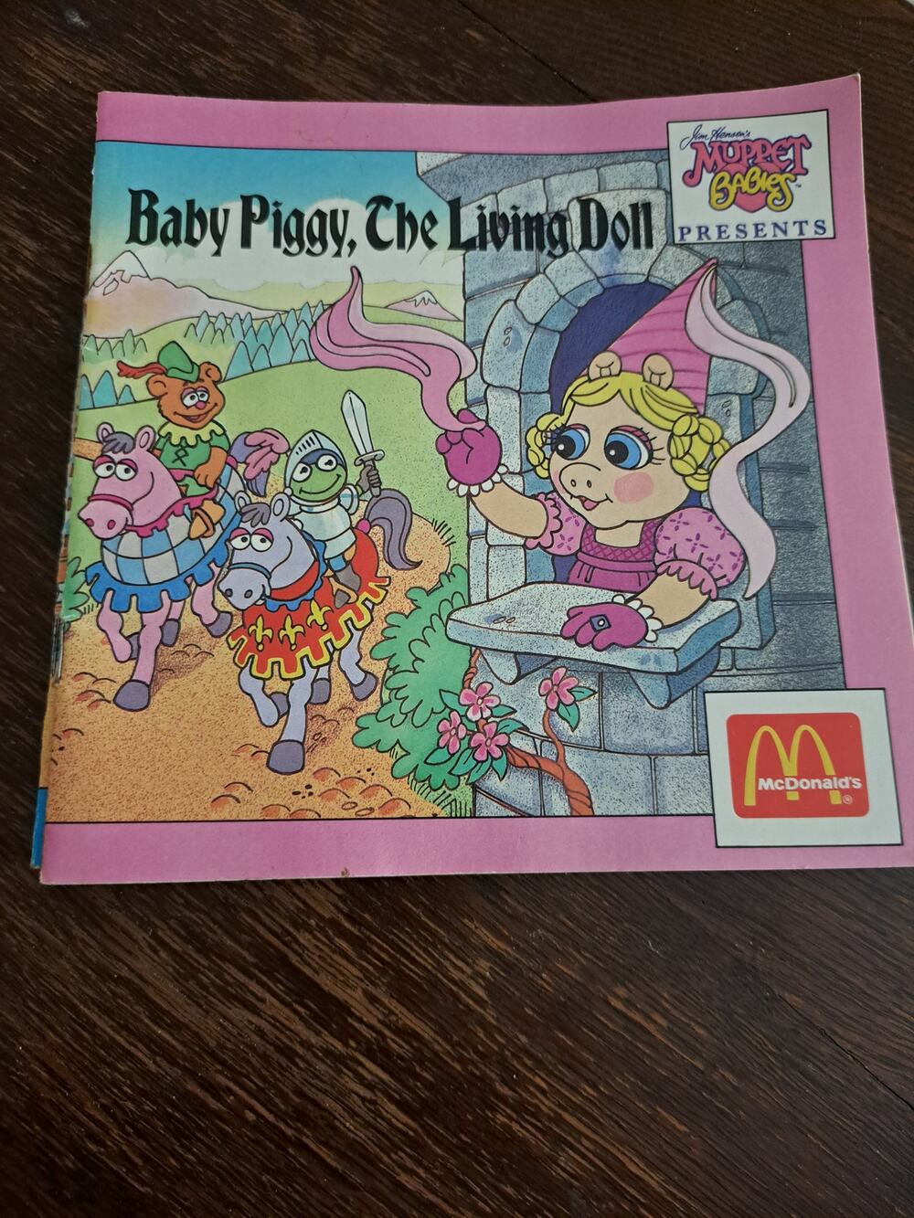 Complete Set 1988 3 McDonalds Muppet Babies Kermit Miss Piggy Fozzie Books